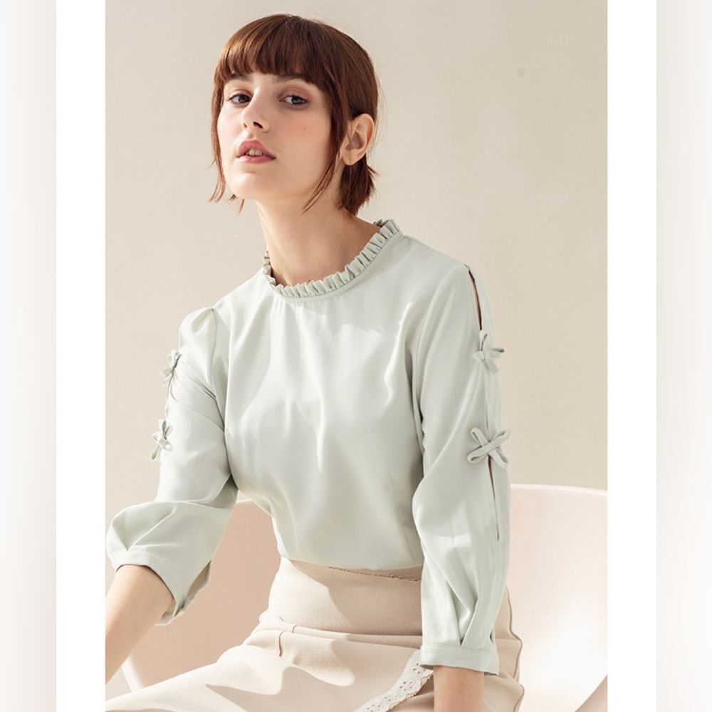 Miss Patina Mint Dorothy Top, Size S